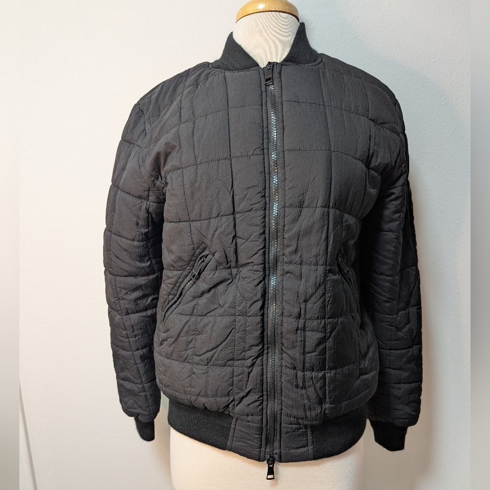 Burberry Brit Black Puffer Bomber Jacket